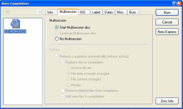 Как добавить файлы к Audio CD в Nero, шаг 1