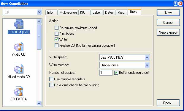 Как добавить файлы к Audio CD в Nero, шаг 3